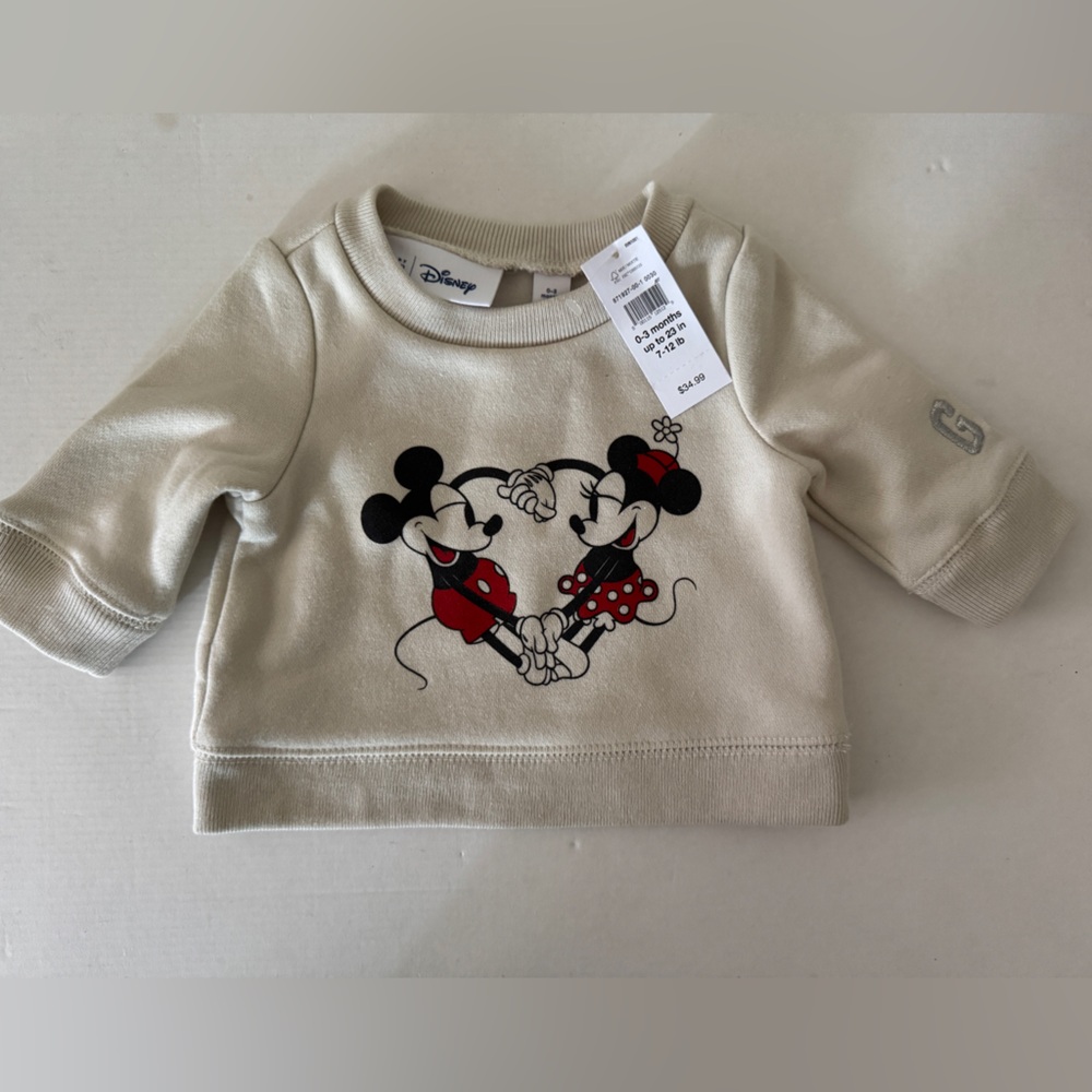 Gap Baby & Disney collaboration sweat shirt.